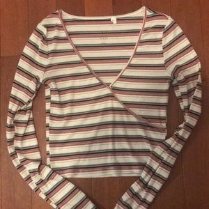 Pacsun striped crop top